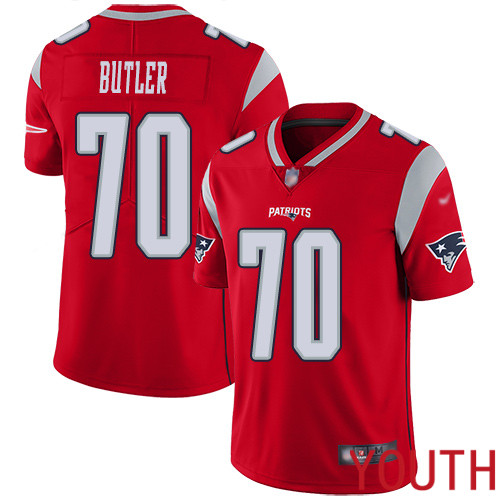 New England Patriots Football #70 Inverted Legend Limited Red Youth Adam Butler NFL Jersey->youth nfl jersey->Youth Jersey
